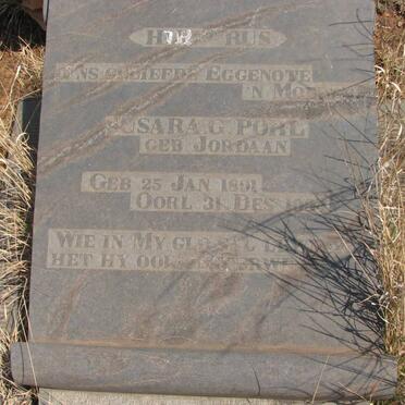 POHL Susara G. nee JORDAAN 1891-1934