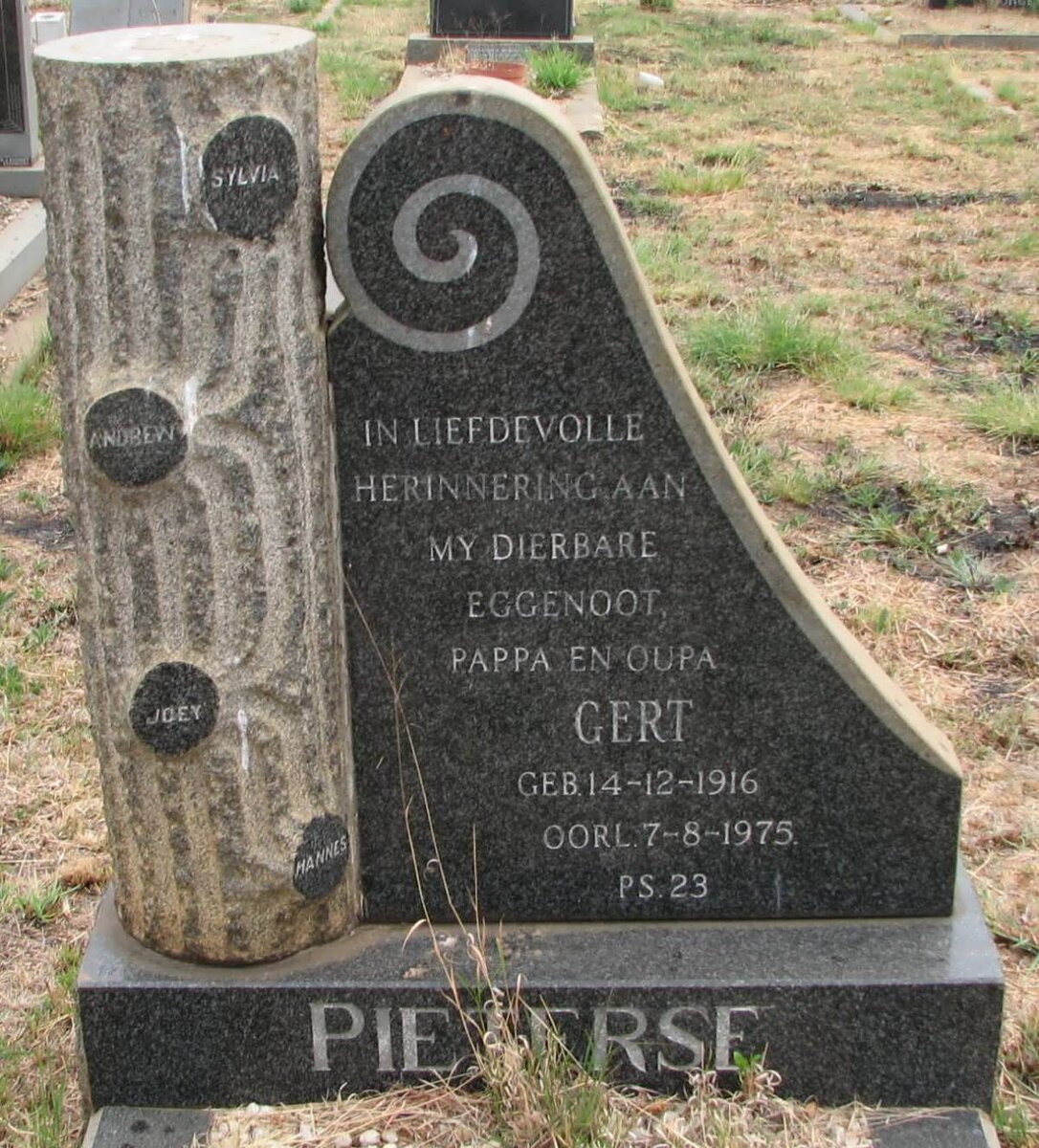 PIETERSE Gert 1916-1988
