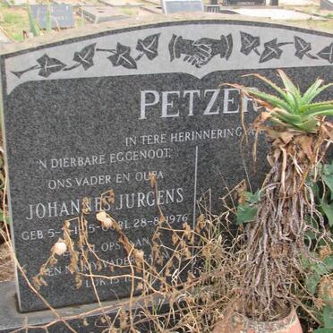 PETZER Johannes Jurgens 1905-1976