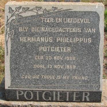 POTGIETER Hermanus Phillippus 1908-1958