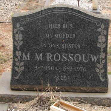 ROSSOUW M.M. 1904-1976