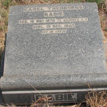 RABIE Carel Theodorus 1870-1945