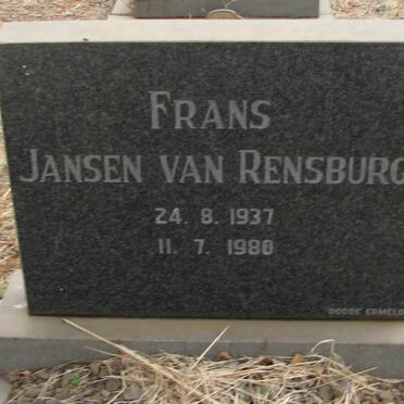 RENSBURG Frans, Jansen van 1937-1980