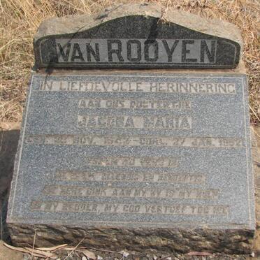 ROOYEN Jacoba Maria, van 1942-1952