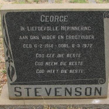 STEVENSON George 1914-1972