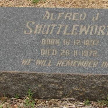 SHUTTLEWORTH Alfred J. 1897-1972