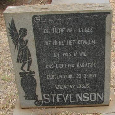 STEVENSON Baba 1971-1971