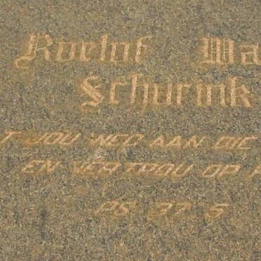 SCHURINK Roelof Walter