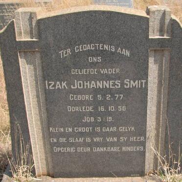 SMIT Izak Johannes 1877-1956