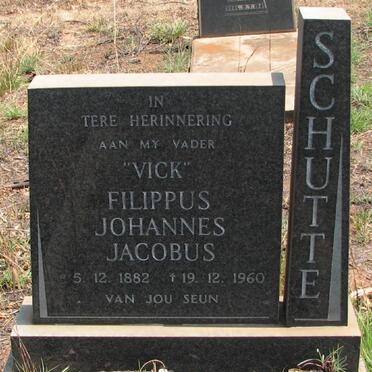 SCHUTTE Filippus Johannes Jacobus 1882-1960