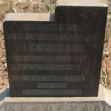 SCHOEMAN Gertjie  1954-1954