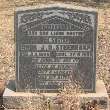 STEENKAMP Anna J.H. 1925-1955