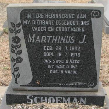 SCHOEMAN Marthinus J. 1892-1979