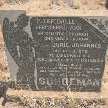 SCHOEMAN Jurie Johannes 1876-1953