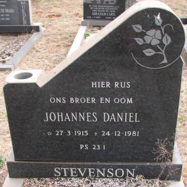 STEVENSON Johannes Daniel 1915-1981