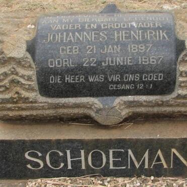 SCHOEMAN Johannes Hendrik 1897-1967