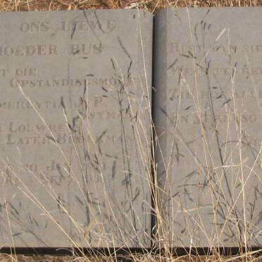 SNYMAN Emmerentia J.P voorheen BROEKMAN nee LOUWRENS 18?3-193?