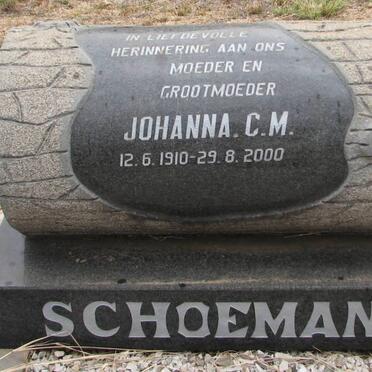 SCHOEMAN Johanna C.M. 1910-2000
