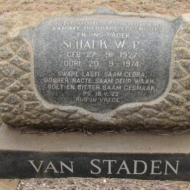 STADEN Schalk W.P., van 1927-1974