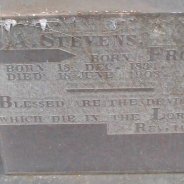 STEVENS  S.A. nee FROST 1894-1908