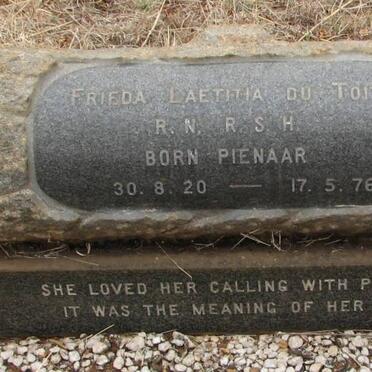 TOIT Frieda Leatitia, du nee PIENAAR 1920-1976