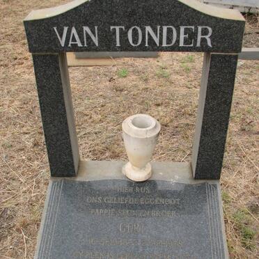 TONDER Gert, van 1915-1978