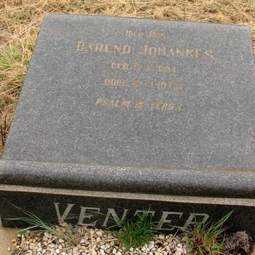 VENTER Barend Johannes 1904-1973