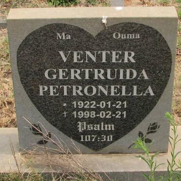 VENTER Gertruida Petronella 1922-1998