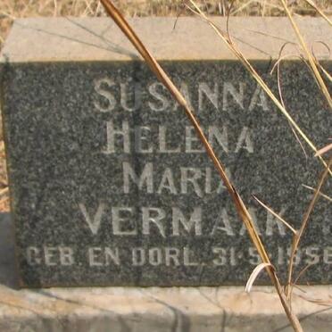 VERMAAK Susanna Helena Maria 1956-1956
