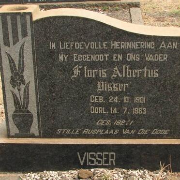VISSER Floris Albertus 1901-1963