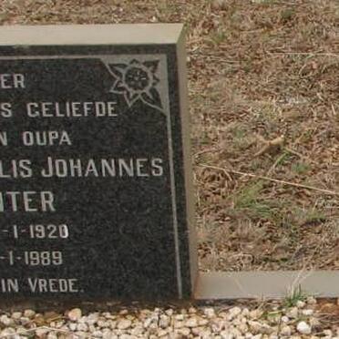 VENTER Roedolf Cornelis Johannes 1928-1989 &amp; Isabella Petronella 1926-1981