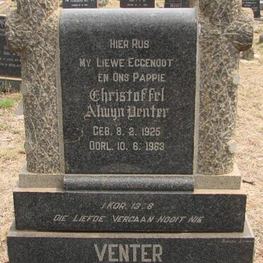 VENTER Christoffel Alwyn 1925-1963