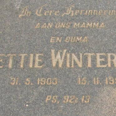 WINTERBACH Nettie 1903-1993