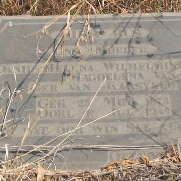 ZYL Danil Helena Wilhelmina Magdalena, van nee VAN JAARSVELD 1873-1948