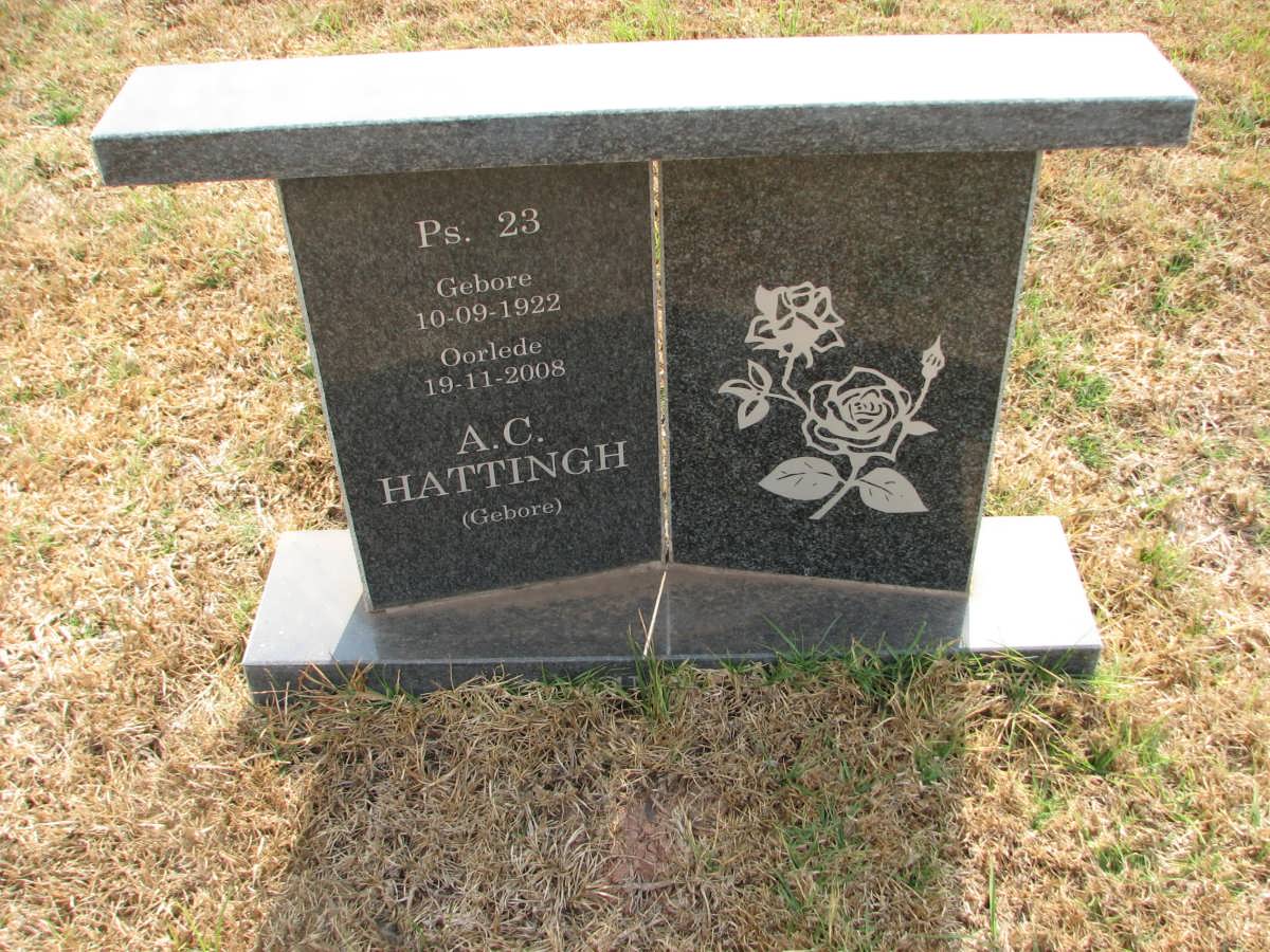 HATTINGH A.C. 1922-2008