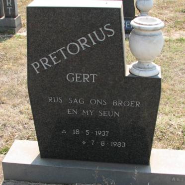 PRETORIUS Gert 1937-1983