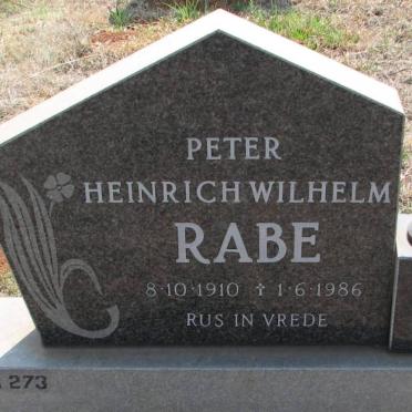 RABE Peter Heinrich Wilhelm 1910-1986