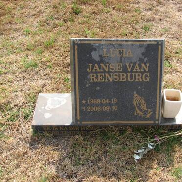 RENSBURG Lucia, Janse van 1968-2006