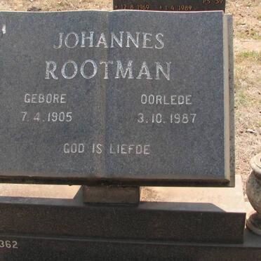 ROOTMAN Johannes 1905-1987