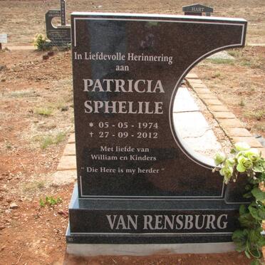 RENSBURG Patricia Sphelile, van 1974-2012