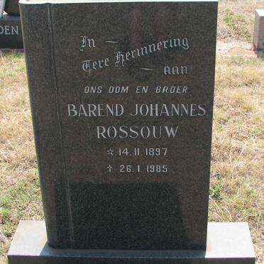 ROSSOUW Barend Johannes 1897-1985