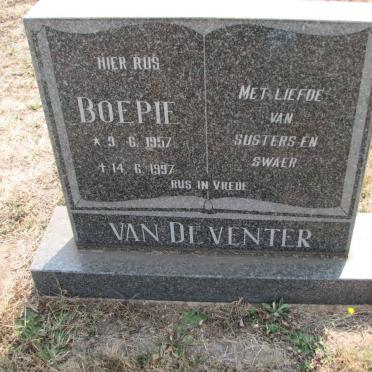 VENTER Boepie, van de 1957-1997