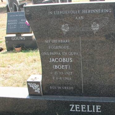 ZEELIE Jacobus 1927-1988