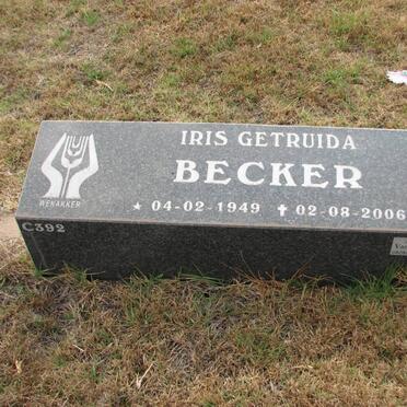 BECKER Iris Gertruida 1949-2006