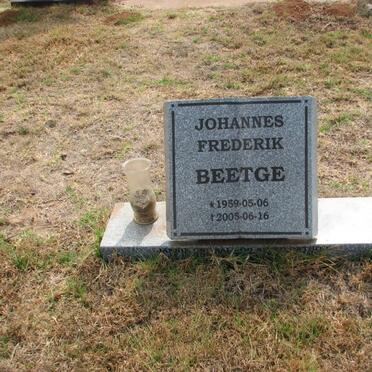 BEETGE Johannes Frederik 1959-2005