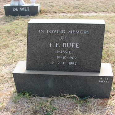 BUFE T.F. 1902-1992
