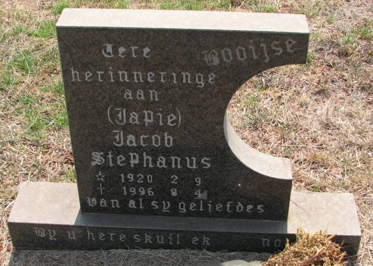 BOOIJSE Jacob Stephanus 1920-1996