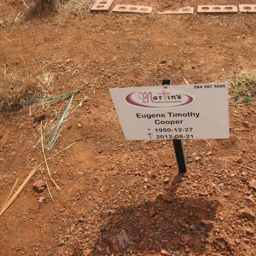 COOPER Eugene Timothy 1950-2012