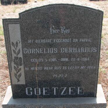 COETZEE Cornelius Gerhardus 1905-1964