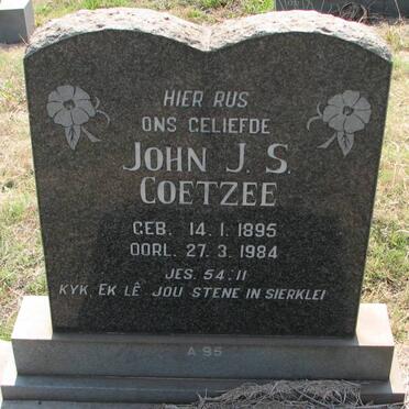 COETZEE John J.S. 1895-1984